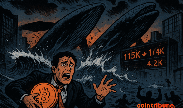Bitcoin Falls Below 5K, Ethereum Dips to .2K as Whales Trigger Sell-Off