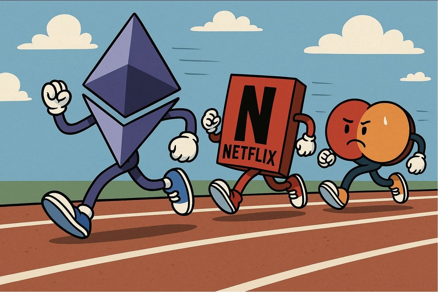 Ethereum Now Bigger Than Netflix as ETH Nears New High