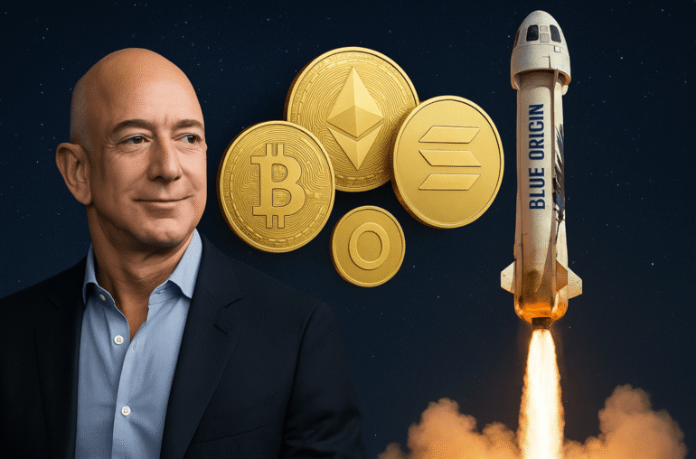 Jeff Bezos’ Blue Origin Now Accepts Bitcoin, Ethereum And SOL