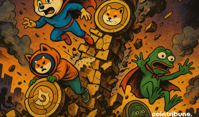 Meme Coin Market Slumps as Dogecoin, Shiba Inu, and Pepe See Declines