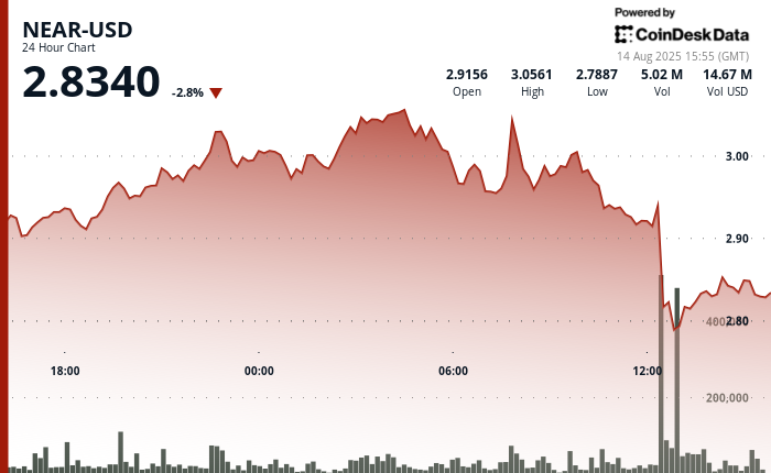 NEAR Protocol Tumbles 7% Following Failed Rally as Korean Exchanges Suspend Operations