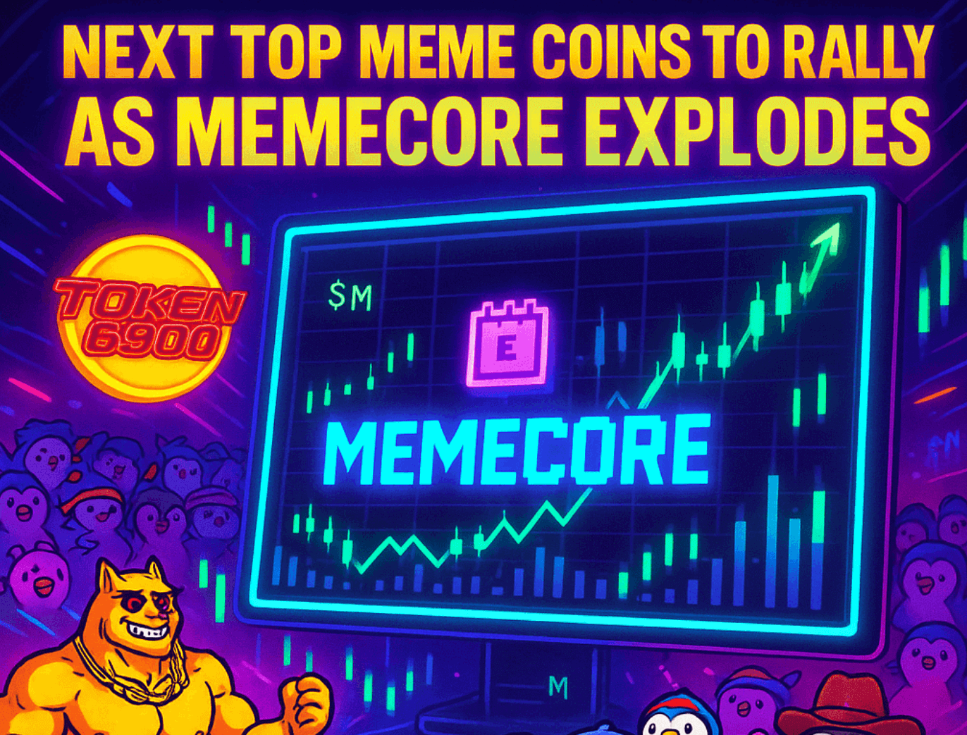 Next Top Meme Coins to Rally as Memecore Explodes 55% in a Week