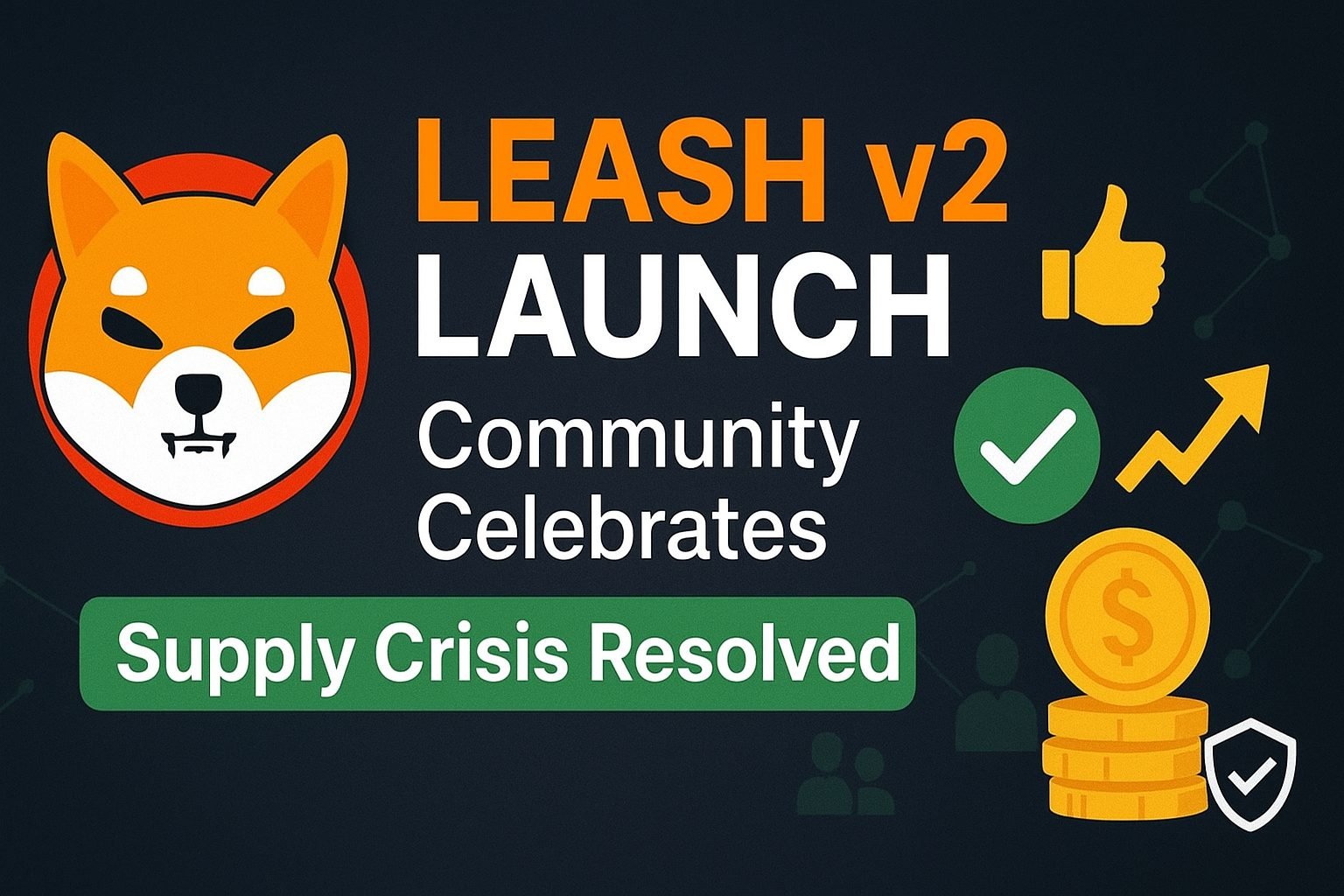Shiba Community Celebrates LEASH v2 Launch Supply Fix