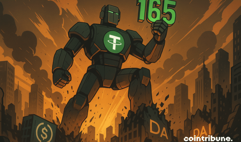 Tether reaches 165 billion on a 273 billion market