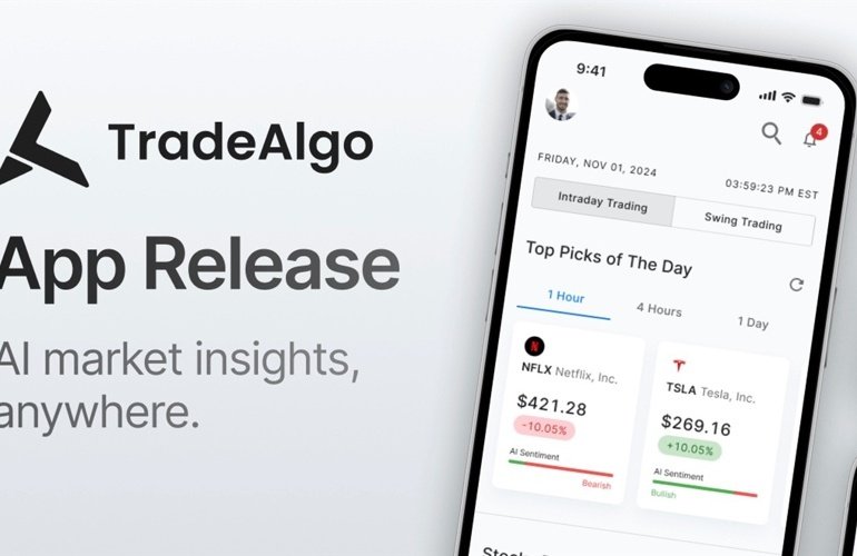 Tradealgo Launches Mobile App for Real-Time Market Insights