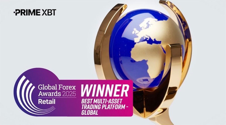 PrimeXBT Wins Global Forex Award for Best Multi-Asset Trading Platform