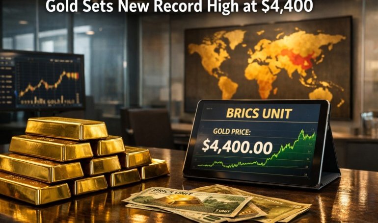 Gold Sets New Record High at ,400: BRICS Ditches US Dollar