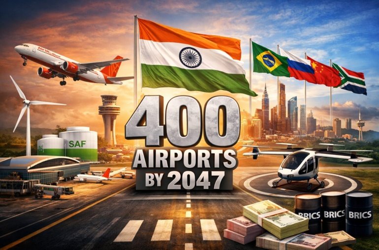 India’s 400 Airport Push By 2047 Lifts BRICS Global South