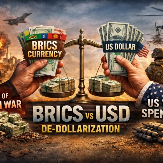 BRICS Unit Could Replace Dollar, US Burns B Daily on Iran War