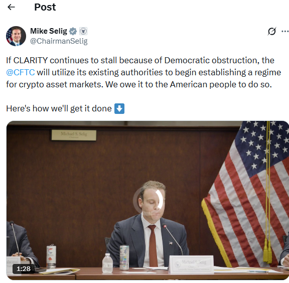 CFTC Crypto Rules Update | Source: X