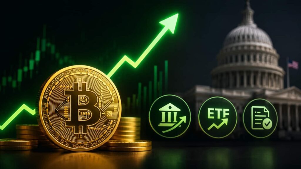 Bitcoin briefly tops $79,000 as institutional demand, ETF inflows and CLARITY Act optimism fuel bullish momentum Bitcoin briefly tops $79,000 as institutional demand, ETF inflows and CLARITY Act optimism fuel bullish momentum