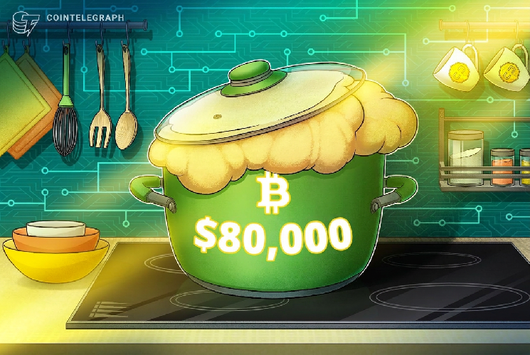 Bitcoin price hits $80K as 24-hour crypto short liquidations pass $220M Bitcoin price hits $80K as 24-hour crypto short liquidations pass $220M