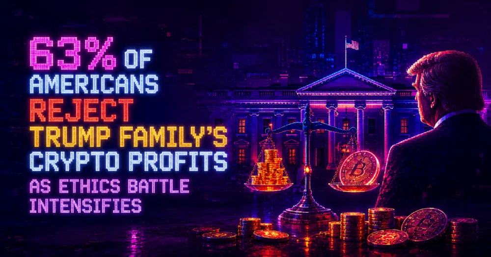 63% of Americans Reject Trump Family’s Crypto Profits as Ethics Battle Intensifies 63% of Americans Reject Trump Family’s Crypto Profits as Ethics Battle Intensifies