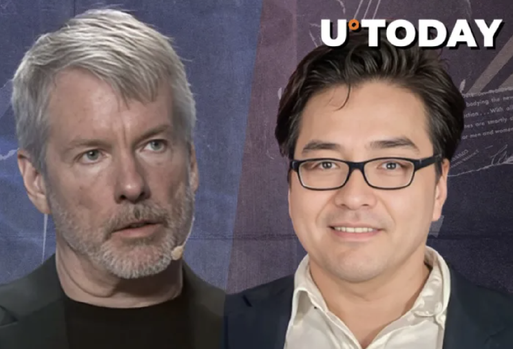 Saylor Takes Down ETH Bull Tom Lee (Literally) Saylor Takes Down ETH Bull Tom Lee (Literally)