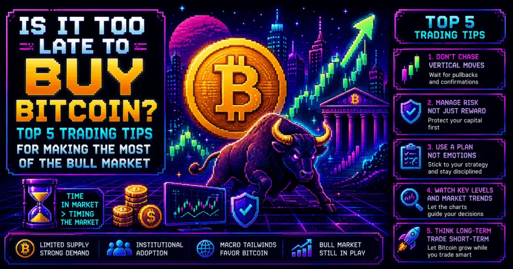 Is It Too Late to Buy Bitcoin? Top 5 Trading Tips for Making the Most of the Bull Market Is It Too Late to Buy Bitcoin? Top 5 Trading Tips for Making the Most of the Bull Market