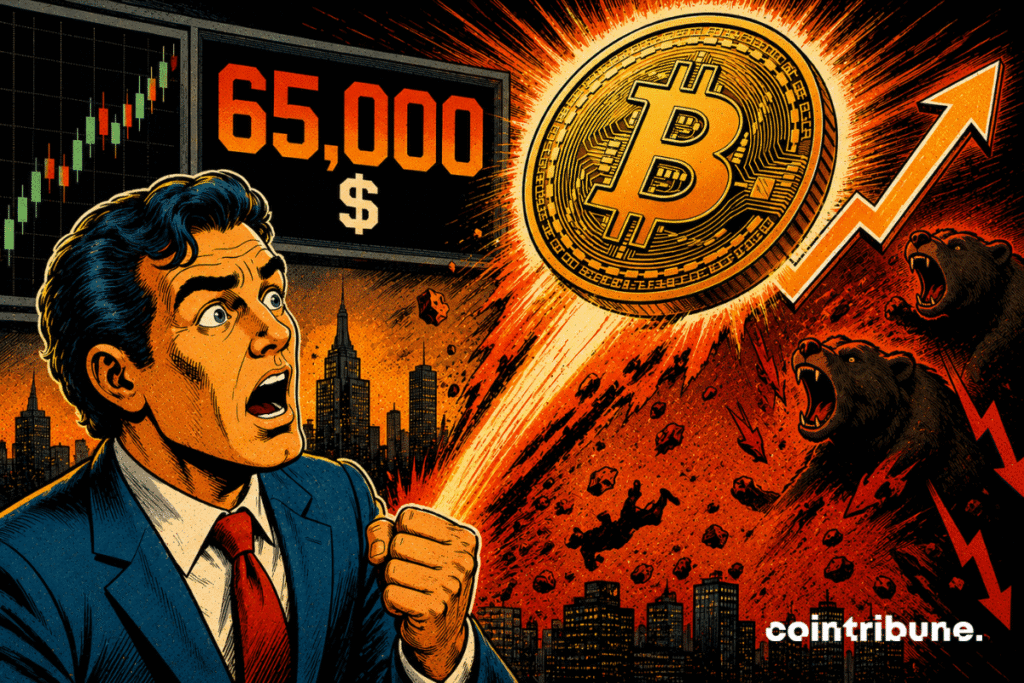 Bitcoin tests $65,000 after a wave of liquidations Bitcoin tests $65,000 after a wave of liquidations