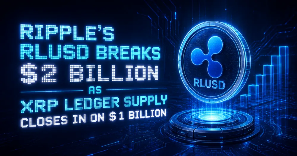 Ripple’s RLUSD Breaks $2 Billion as XRP Ledger Supply Closes In on $1 Billion Ripple’s RLUSD Breaks $2 Billion as XRP Ledger Supply Closes In on $1 Billion