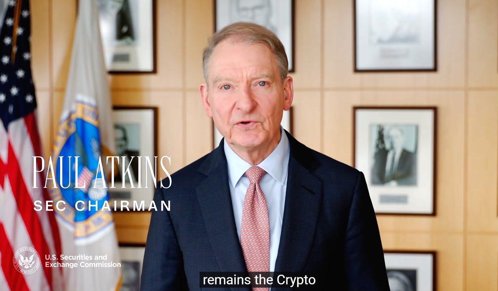 SEC Chair Paul Atkins talk about crypto