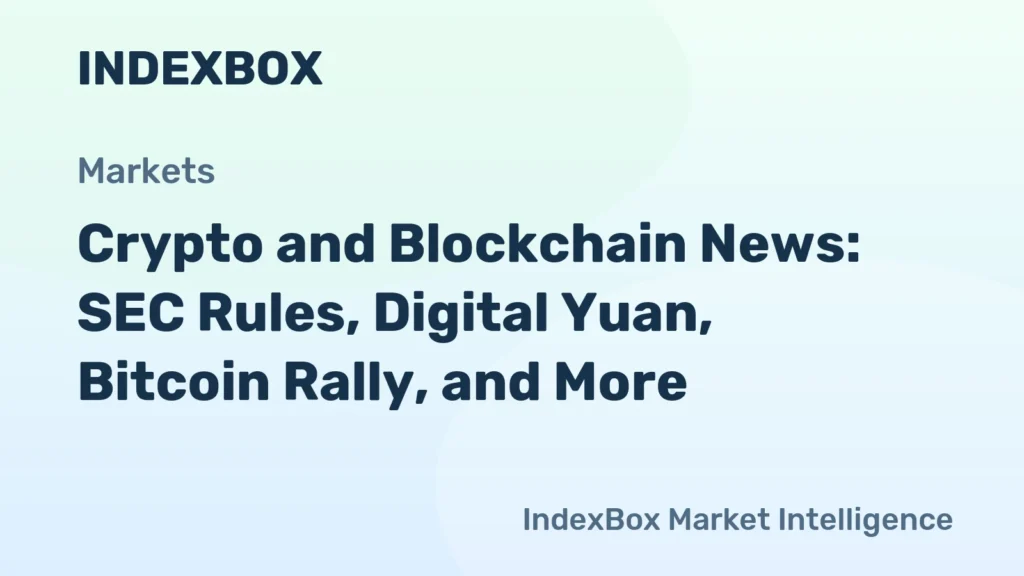 Crypto Market Update: SEC Proposals, Bitcoin Rally, Digital Yuan Expansion, and Blockchain Banking – News and Statistics Crypto Market Update: SEC Proposals, Bitcoin Rally, Digital Yuan Expansion, and Blockchain Banking - News and Statistics