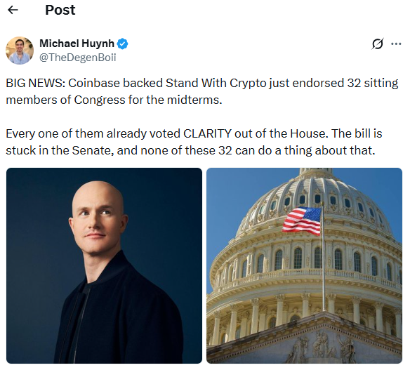 Coinbase News | Source: X