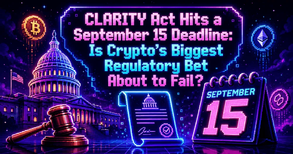 CLARITY Act Hits September 15 Deadline CLARITY Act Hits September 15 Deadline