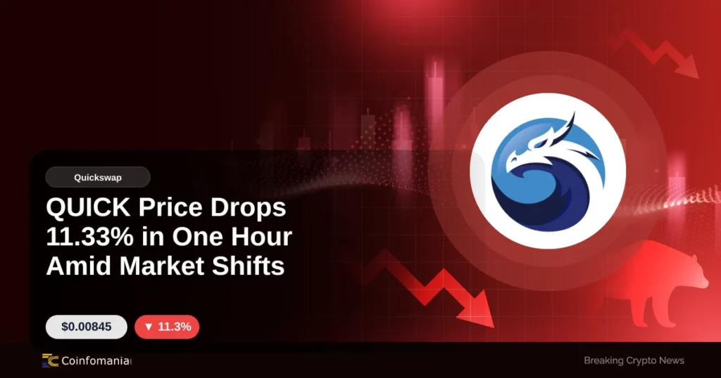 QUICK Price Drops 11.33% in One Hour Amid Market Shifts QUICK Price Drops 11.33% in One Hour Amid Market Shifts