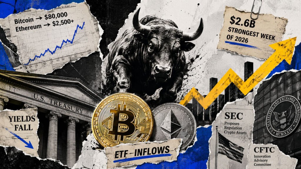 Bitcoin and Ethereum ETFs just had their biggest week of 2026 as crypto exploded higher Bitcoin and Ethereum ETFs just had their biggest week of 2026 as crypto exploded higher