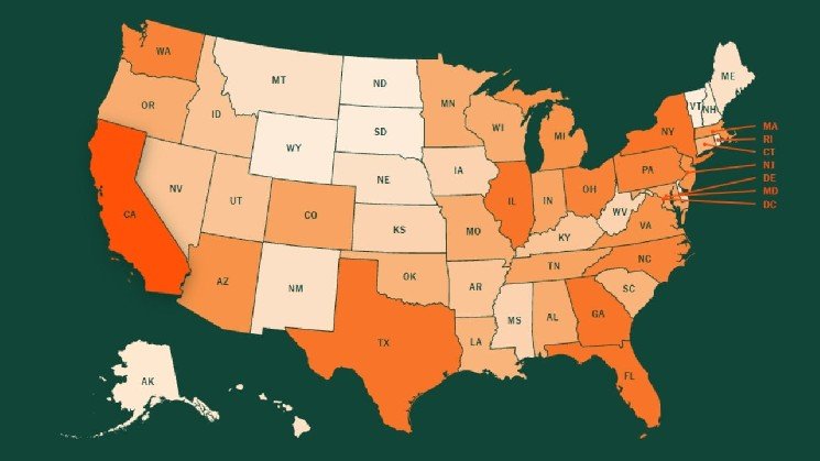 Interactive Map Showing Exactly Where 67 Million US Crypto Holders Live Interactive Map Showing Exactly Where 67 Million US Crypto Holders Live