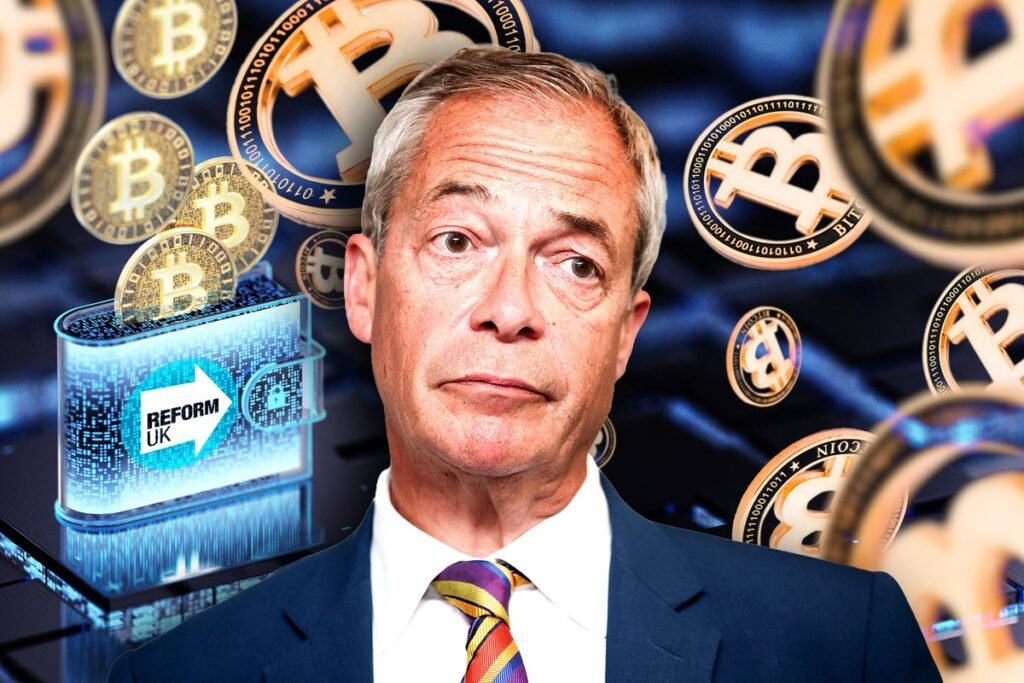 Reform rakes in £20m in donations from crypto investors