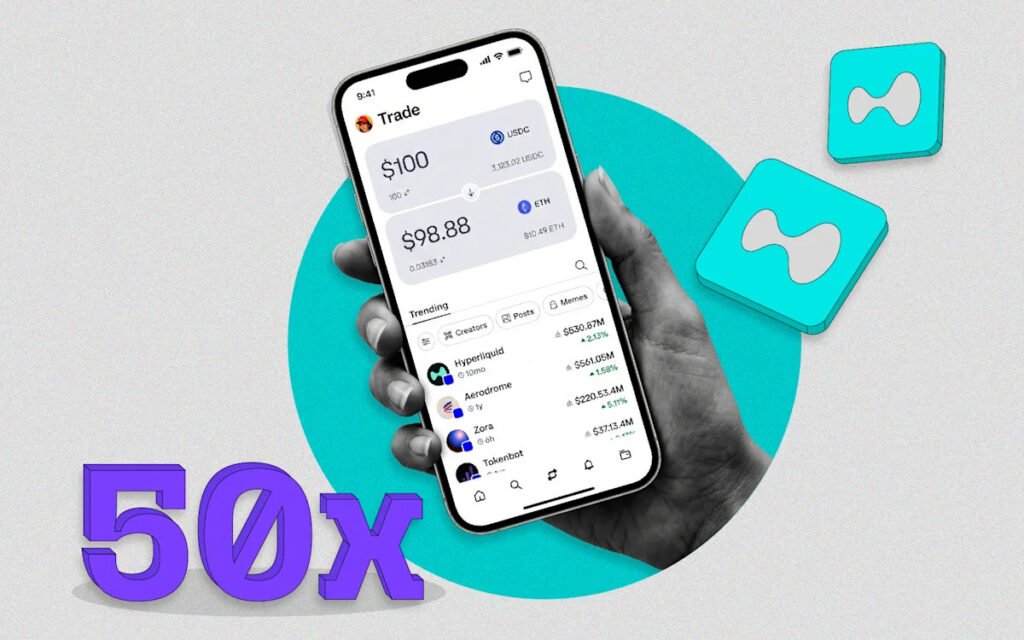 Hyperliquid Lands on Coinbase Base App With 50x Leverage and 290+ Markets Hyperliquid Lands on Coinbase Base App With 50x Leverage and 290+ Markets