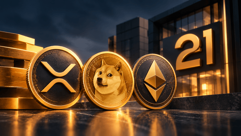 21Shares Ethereum XRP and Dogecoin ETFs receive major updates
