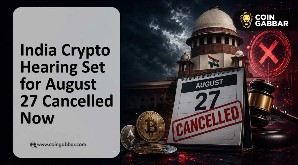 India Crypto Hearing Cancelled Just Days Before the DEA Session India Crypto Hearing Cancelled Just Days Before the DEA Session