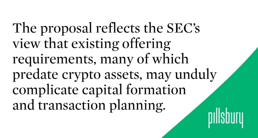 SEC Proposes New Offering Framework for Certain Crypto Assets SEC Proposes New Offering Framework for Certain Crypto Assets