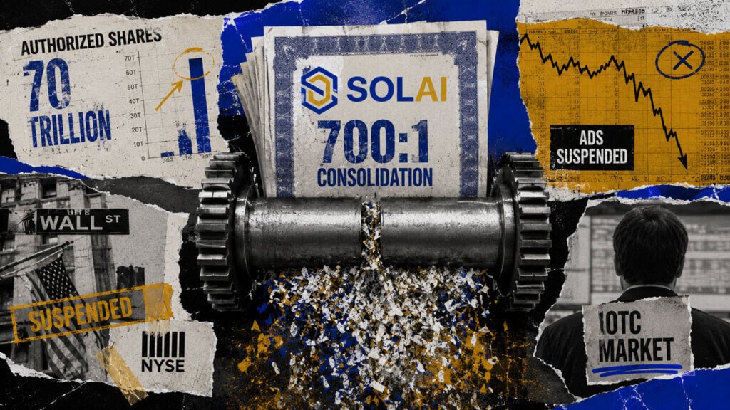 Solana treasury firm cuts shares 700-for-1 but leaves room for nearly 100 billion more