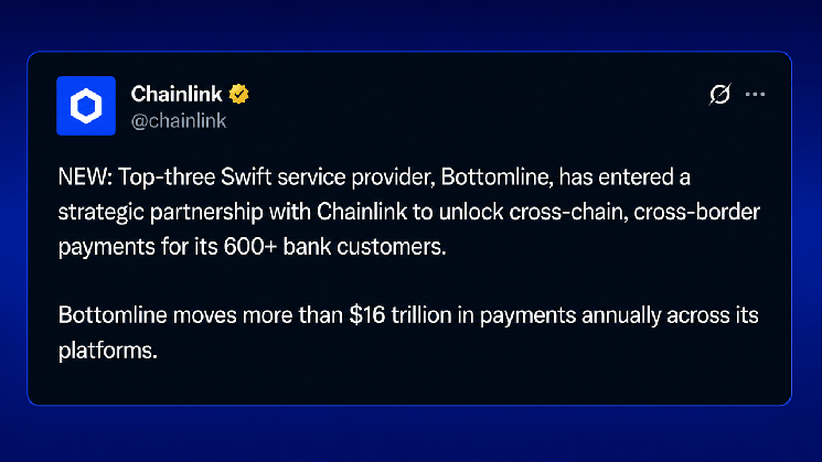 SWIFT Services Provider Taps Chainlink to Bring 600 Banks Onchain SWIFT Services Provider Taps Chainlink to Bring 600 Banks Onchain