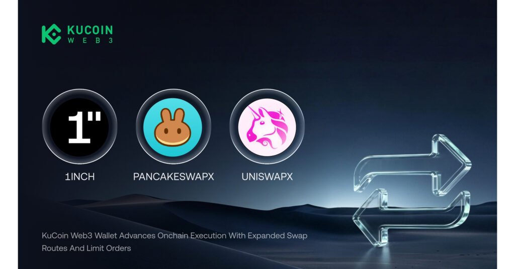 KuCoin Web3 Wallet Advances Onchain Execution with Expanded Swap Routes and Limit Orders KuCoin Web3 Wallet Advances Onchain Execution with Expanded Swap Routes and Limit Orders