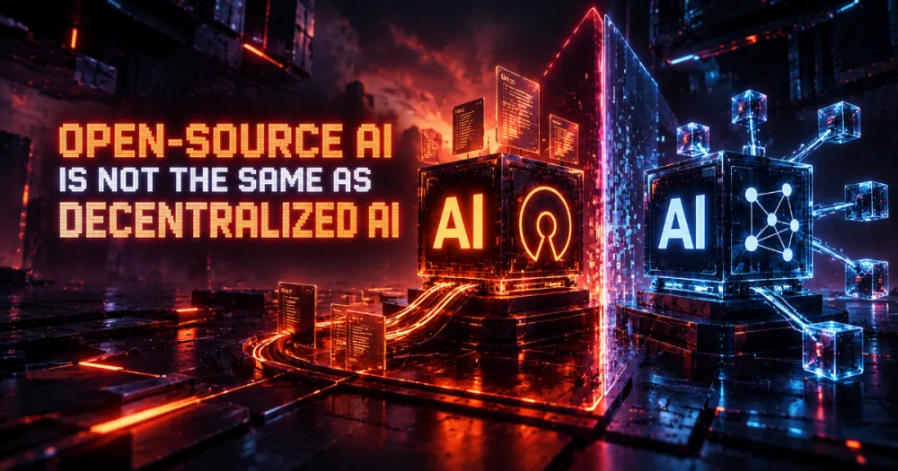 Open-Source AI Is Not the Same as Decentralized AI