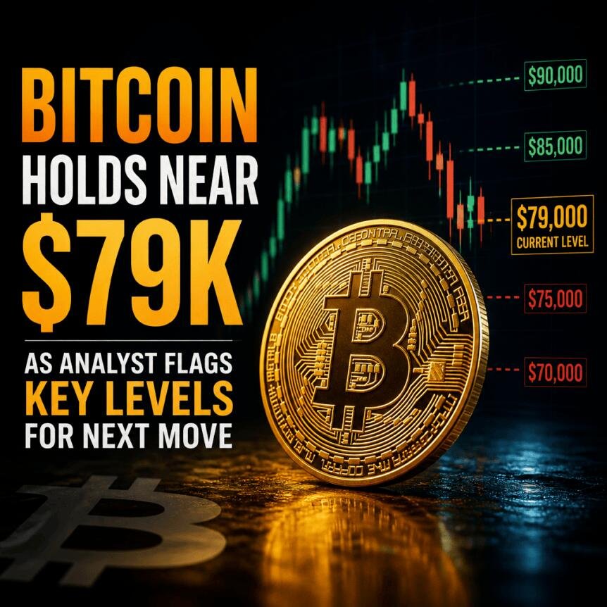 Bitcoin Holds Near 79k As Analyst Flags Key Levels For Next Move