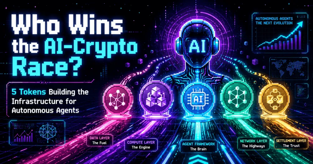 Who Wins the AI-Crypto Race? 5 Tokens Building the Infrastructure for Autonomous Agents Who Wins the AI-Crypto Race? 5 Tokens Building the Infrastructure for Autonomous Agents
