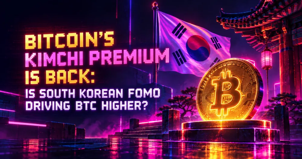 Bitcoin’s Kimchi Premium Is Back: Is South Korean FOMO Driving BTC Higher? Bitcoin’s Kimchi Premium Is Back: Is South Korean FOMO Driving BTC Higher?