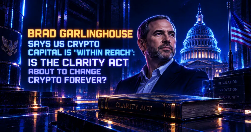Brad Garlinghouse Says US Crypto Capital Is “Within Reach”: Is the CLARITY Act About to Change Crypto Forever? Brad Garlinghouse Says US Crypto Capital Is “Within Reach”: Is the CLARITY Act About to Change Crypto Forever?