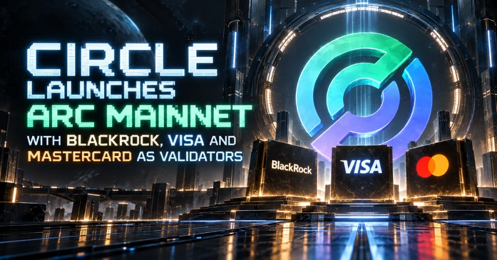Circle Launches Arc Mainnet With BlackRock, Visa and Mastercard as Validators Circle Launches Arc Mainnet With BlackRock, Visa and Mastercard as Validators
