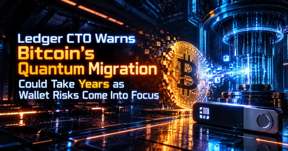 Ledger CTO Warns Bitcoin’s Quantum Migration Could Take Years as Wallet Risks Come Into Focus Ledger CTO Warns Bitcoin’s Quantum Migration Could Take Years as Wallet Risks Come Into Focus