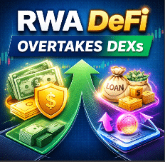 Real-World Asset (RWA) DeFi Protocols Overtake DEXs in TVL Real-World Asset (RWA) DeFi Protocols Overtake DEXs in TVL