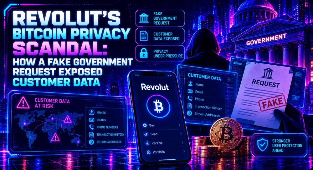 Revolut’s Bitcoin Privacy Scandal: How a Fake Government Request Exposed Customer Data Revolut’s Bitcoin Privacy Scandal: How a Fake Government Request Exposed Customer Data
