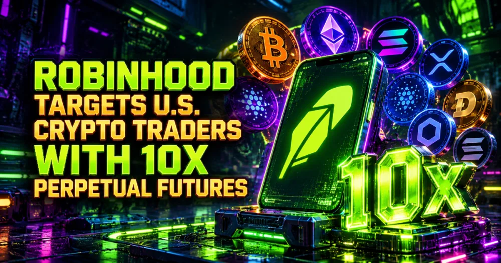 Robinhood Targets U.S. Crypto Traders With 10x Perpetual Futures Robinhood Targets U.S. Crypto Traders With 10x Perpetual Futures