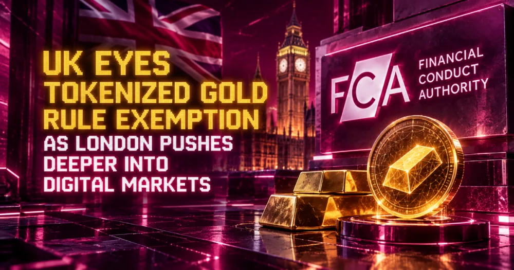 UK Eyes Tokenized Gold Rule Exemption as London Pushes Deeper Into Digital Markets UK Eyes Tokenized Gold Rule Exemption as London Pushes Deeper Into Digital Markets
