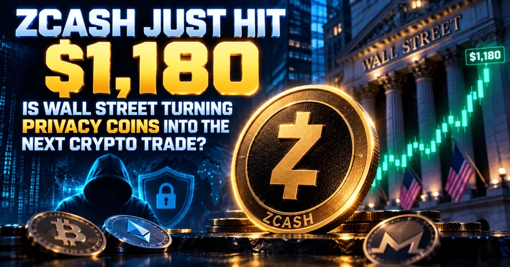 Zcash Just Hit $1,180: Is Wall Street Turning Privacy Coins Into the Next Crypto Trade? Zcash Just Hit $1,180: Is Wall Street Turning Privacy Coins Into the Next Crypto Trade?