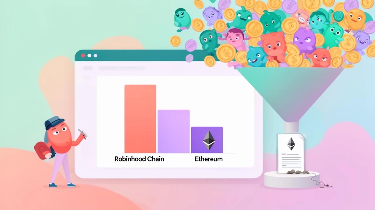 Robinhood Chain's Daily App Revenue Doubles Ethereum's as Memecoin Frenzy Sets Records