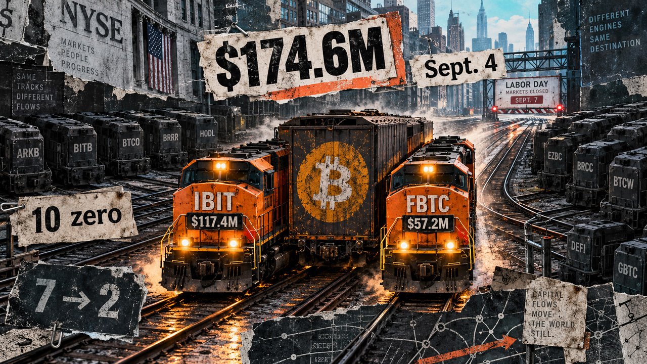 Bitcoin ETF inflows fall 76% entering Labor Day break as only BlackRock and Fidelity attract fresh money
